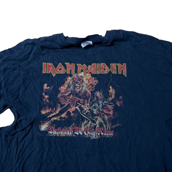 Vintage Thrashed Iron Maiden T Shirt XXL - Picture 2 of 6